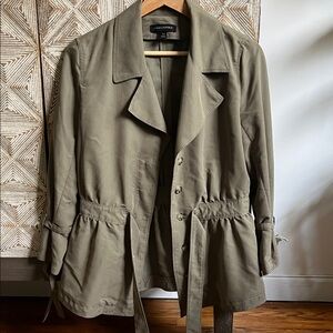 Banana Republic Olive Green Peplum Blazer